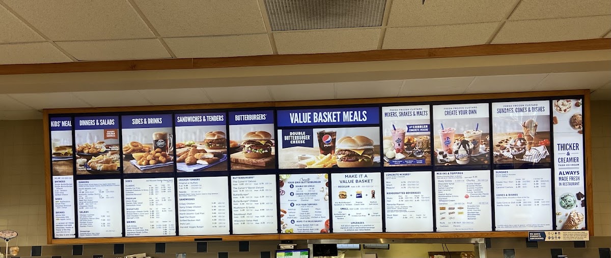 Culver’s Photo Menu 8