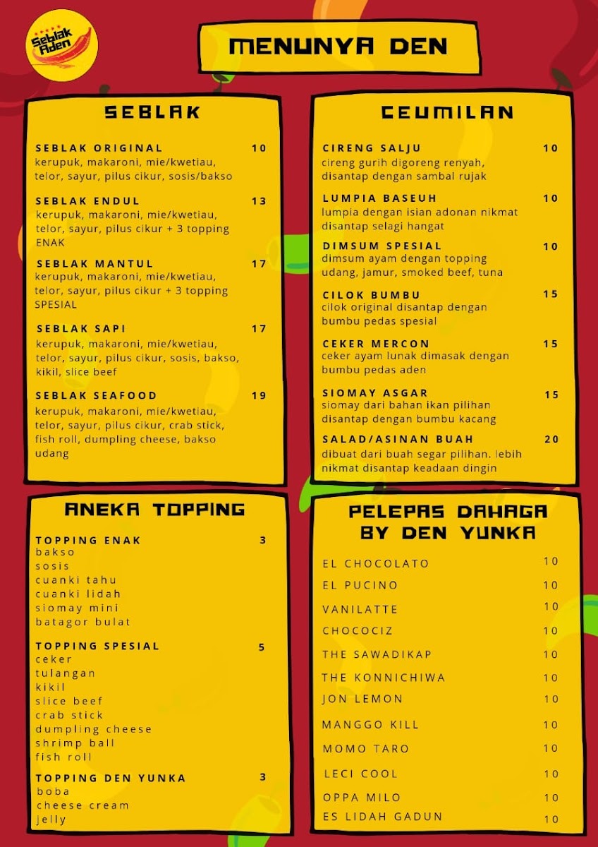 Seblak Aden Photo Menu 1