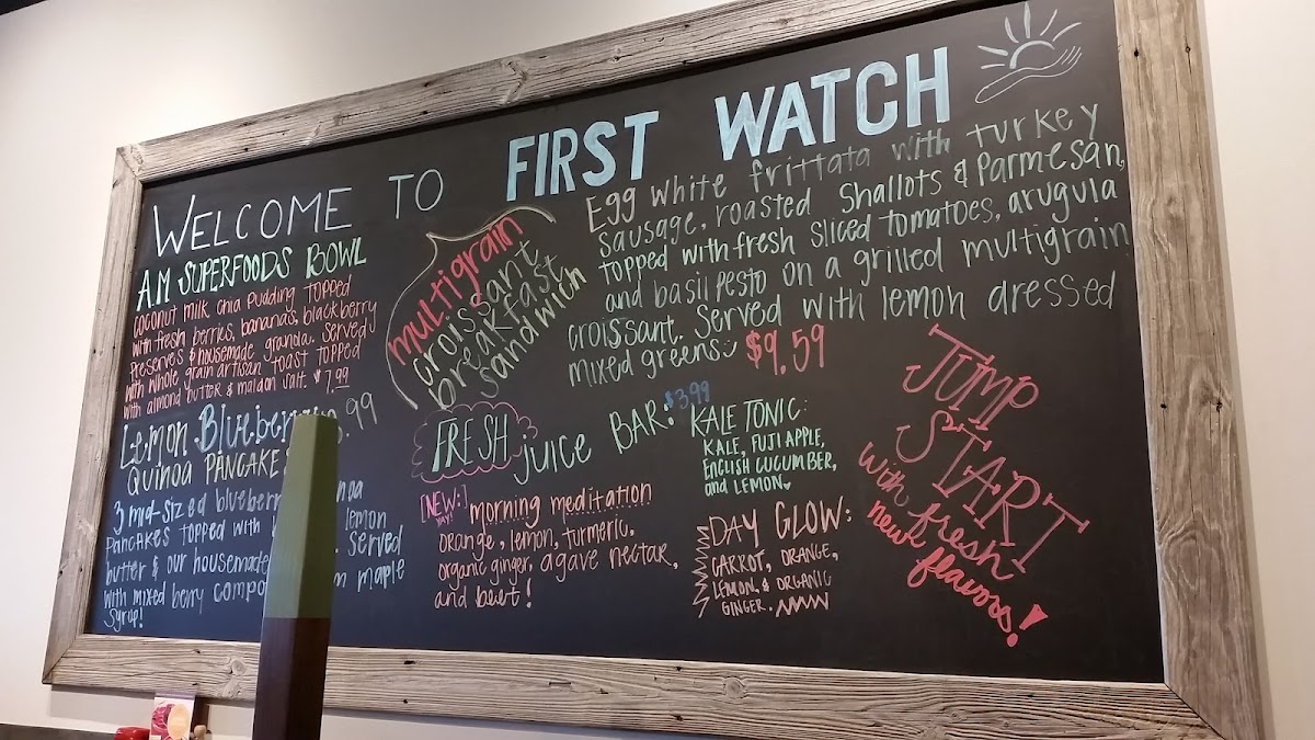 First Watch Photo Menu 10