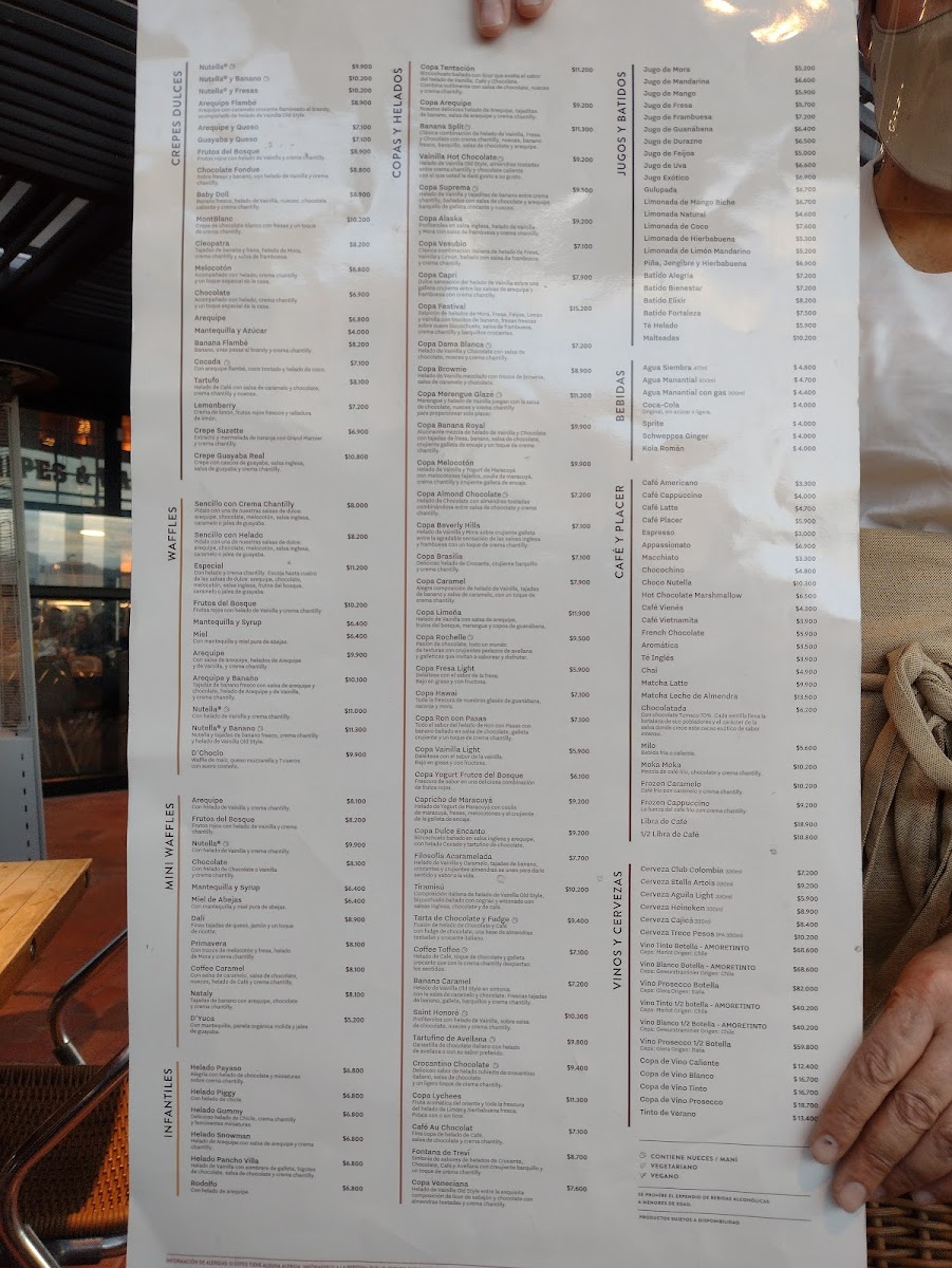 Crepes & Waffles Photo Menu 1