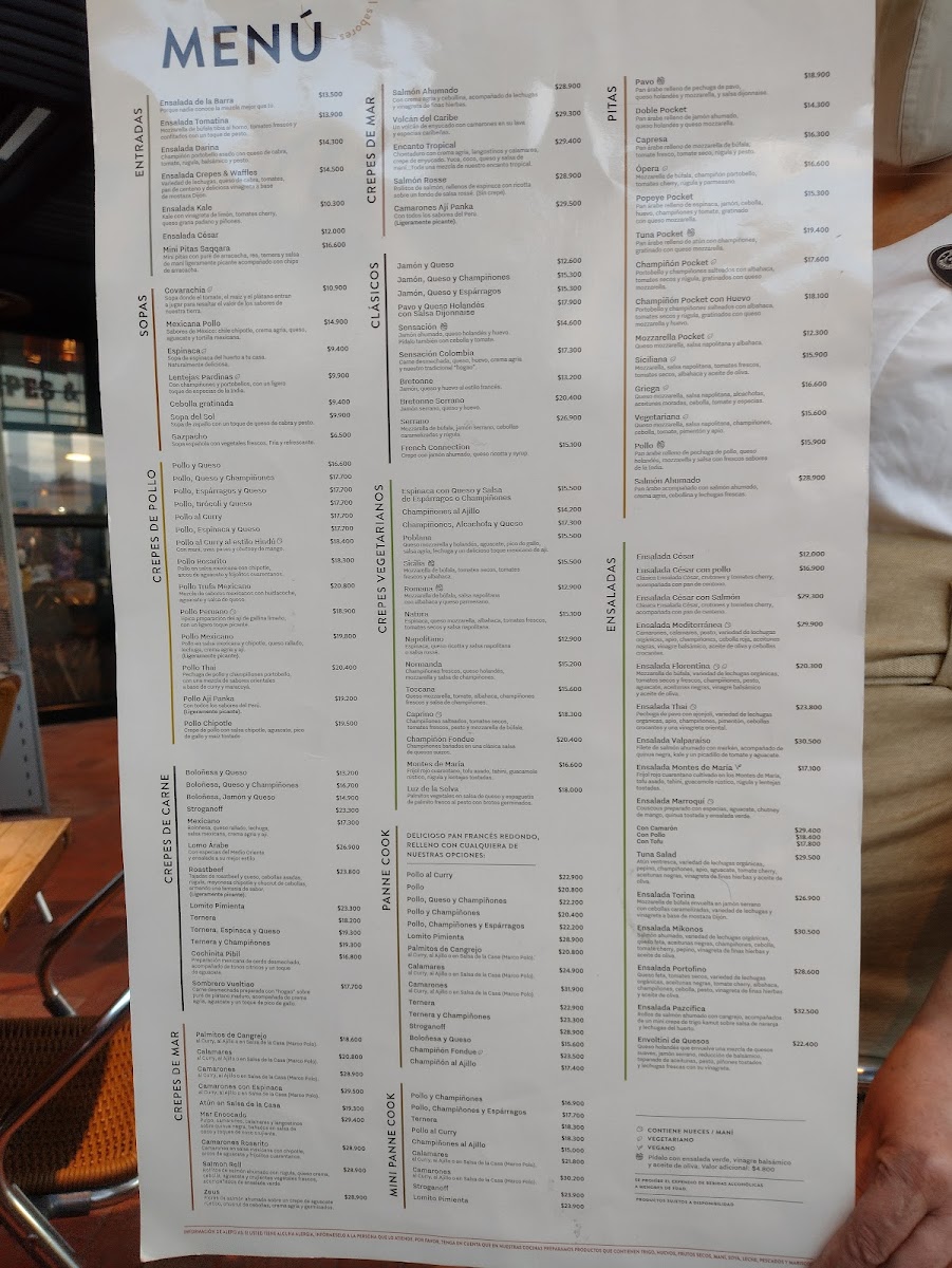 Crepes & Waffles Photo Menu 2