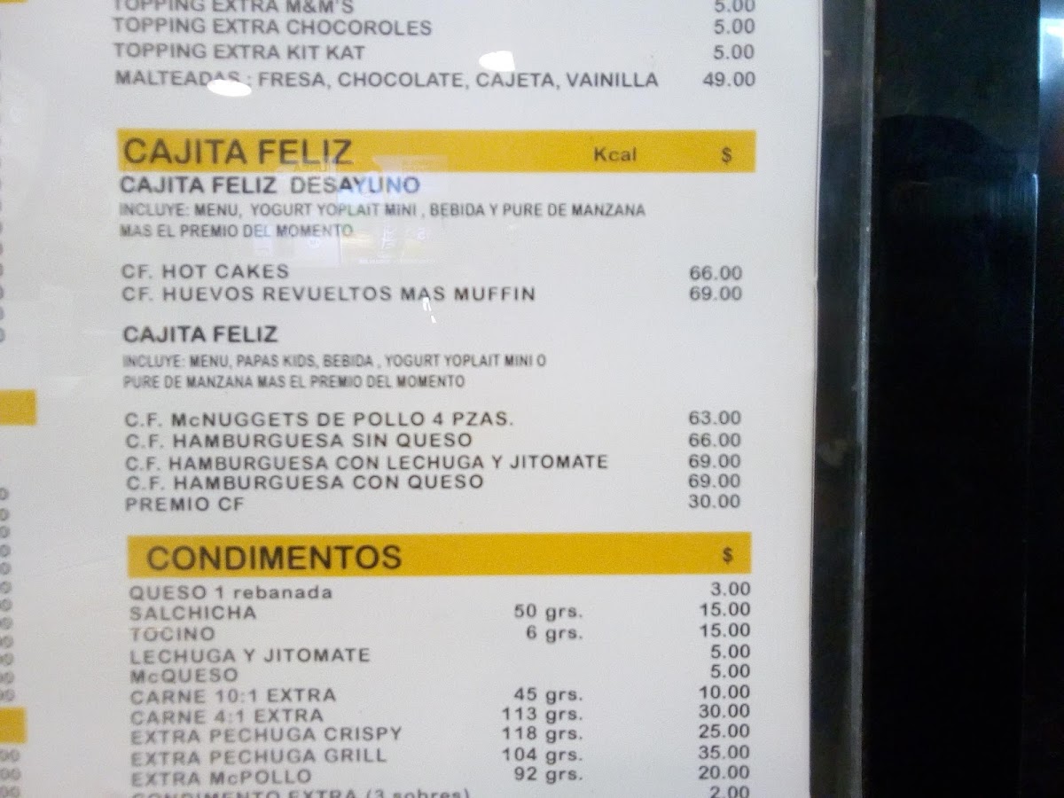 McDonald's Photo Menu 5
