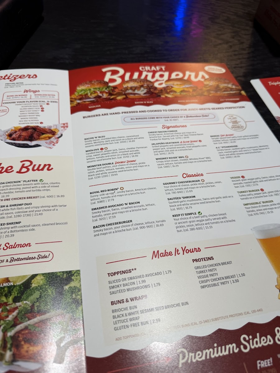 Red Robin Gourmet Burgers and Brews Photo Menu 3