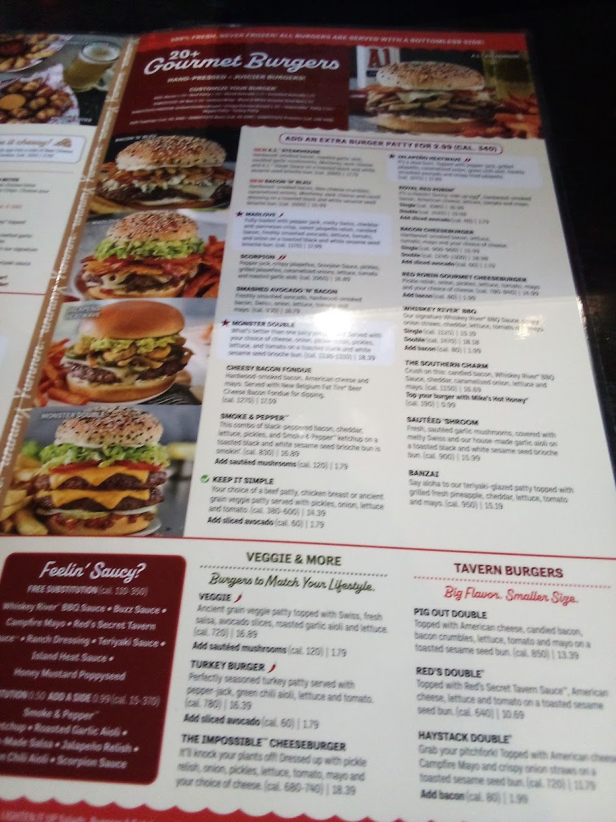 Red Robin Gourmet Burgers and Brews Photo Menu 6