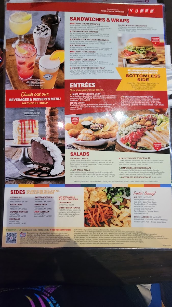 Red Robin Gourmet Burgers and Brews Photo Menu 8