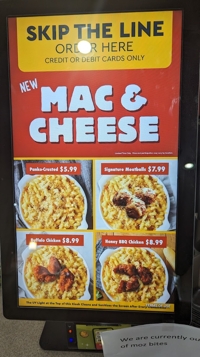 Fazoli's Photo Menu 2