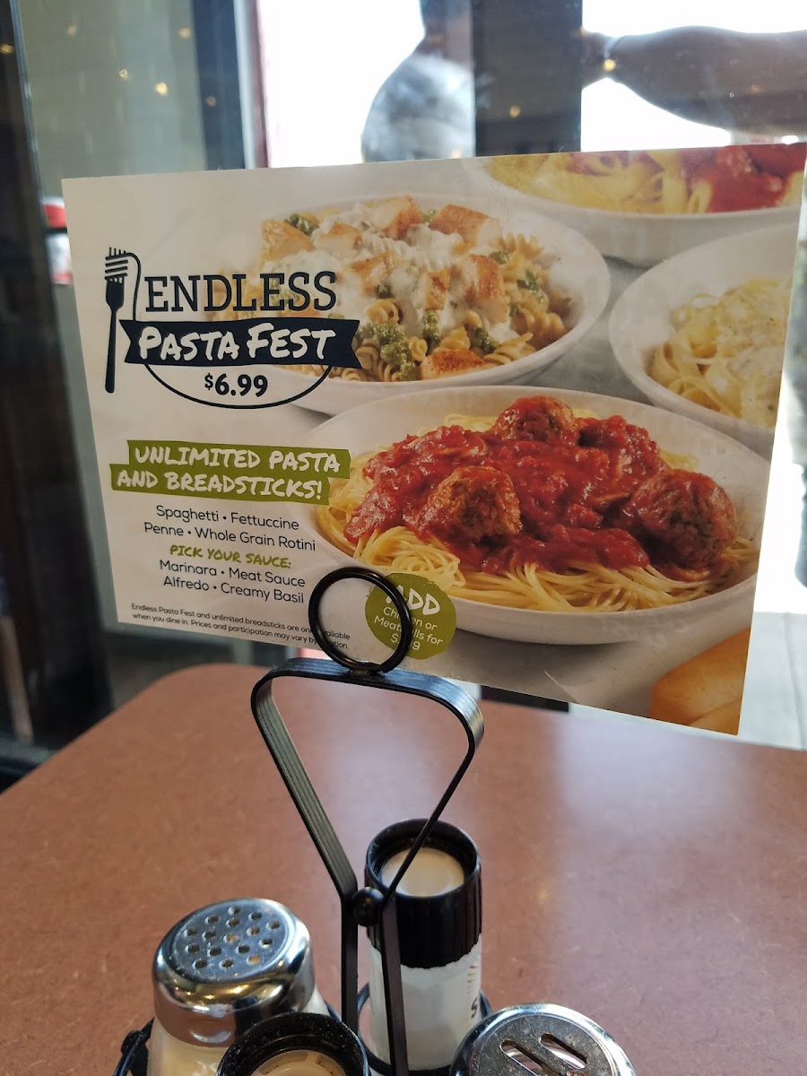 Fazoli's Photo Menu 5
