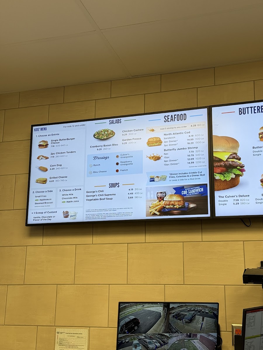 Culver’s Photo Menu 3