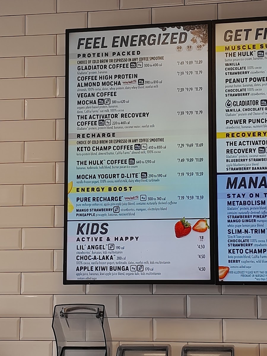 Smoothie King Photo Menu 1