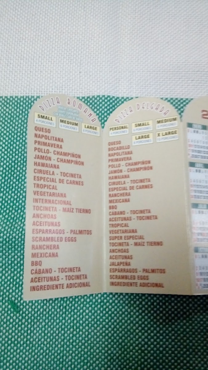 Pizza Show Photo Menu 1