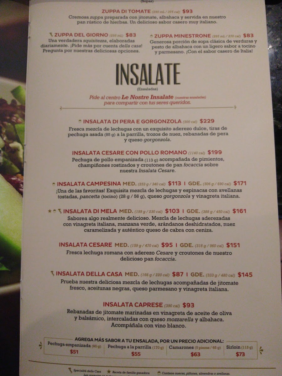 Italianni’s Photo Menu 10