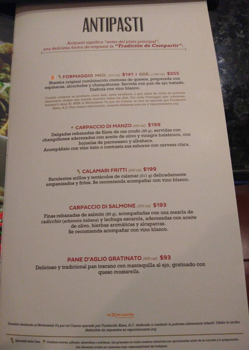 Italianni’s Photo Menu 7