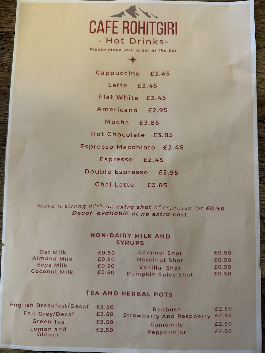 Cafe Rohitgiri Photo Menu 1