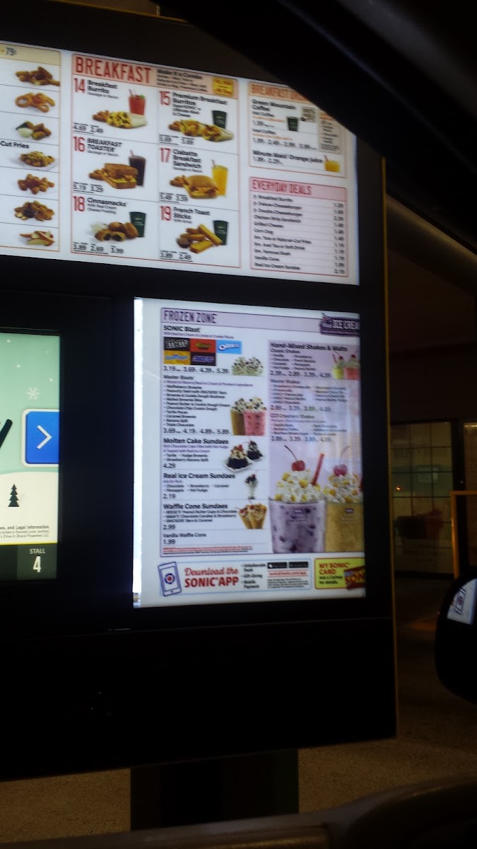 Sonic Drive-In Photo Menu 8