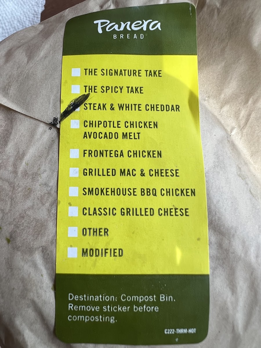Panera Bread Photo Menu 2