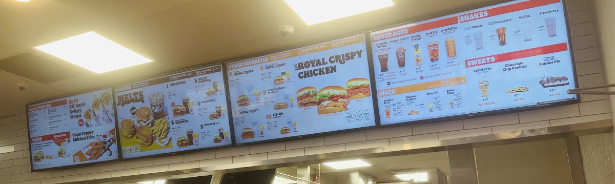 Burger King Photo Menu 1