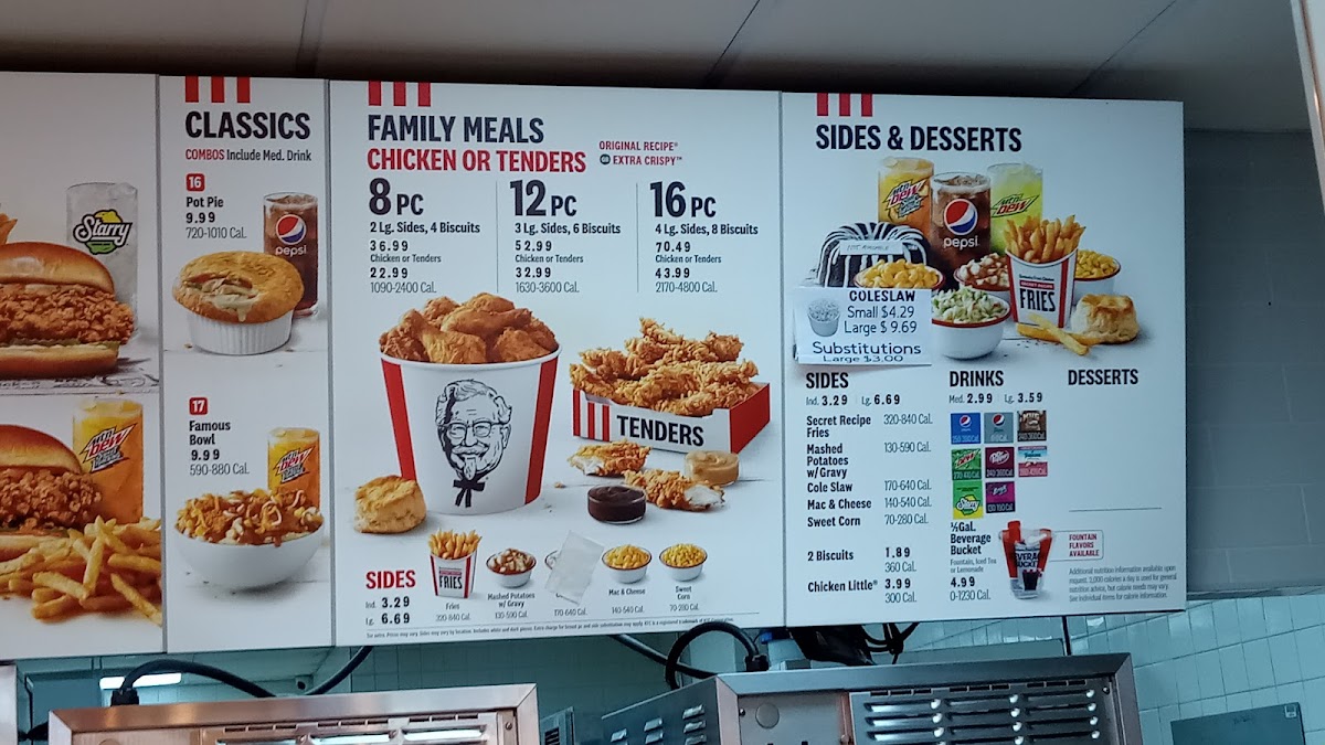 KFC Photo Menu 2