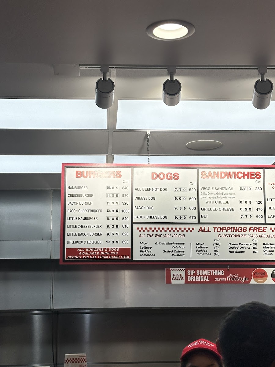 Five Guys Photo Menu 2