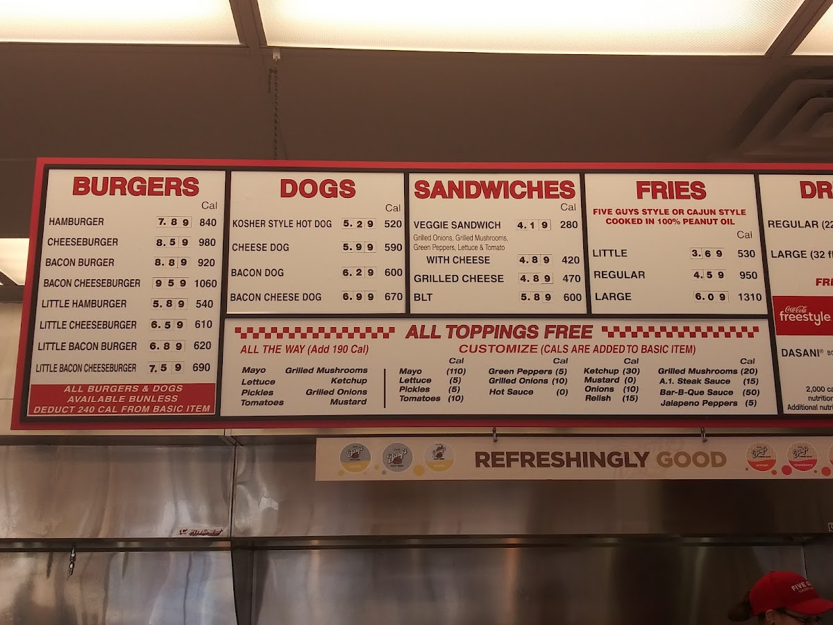 Five Guys Photo Menu 4