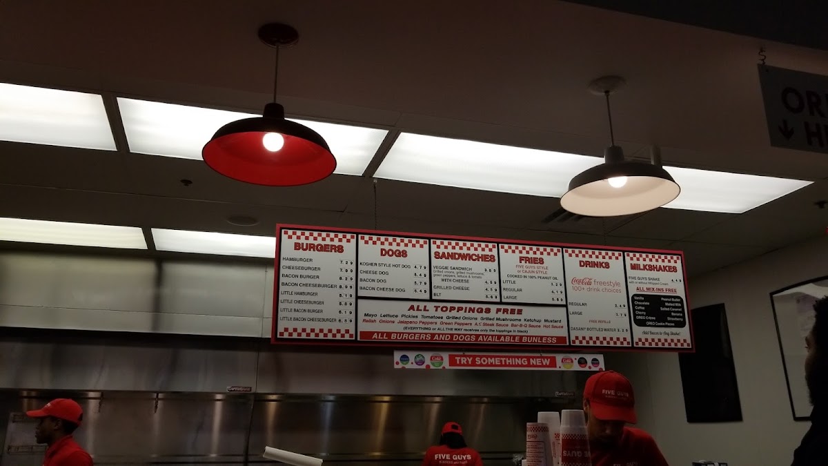 Five Guys Photo Menu 6
