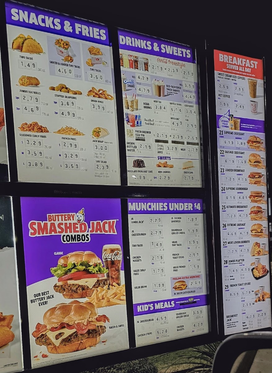 Jack in the Box Photo Menu 1