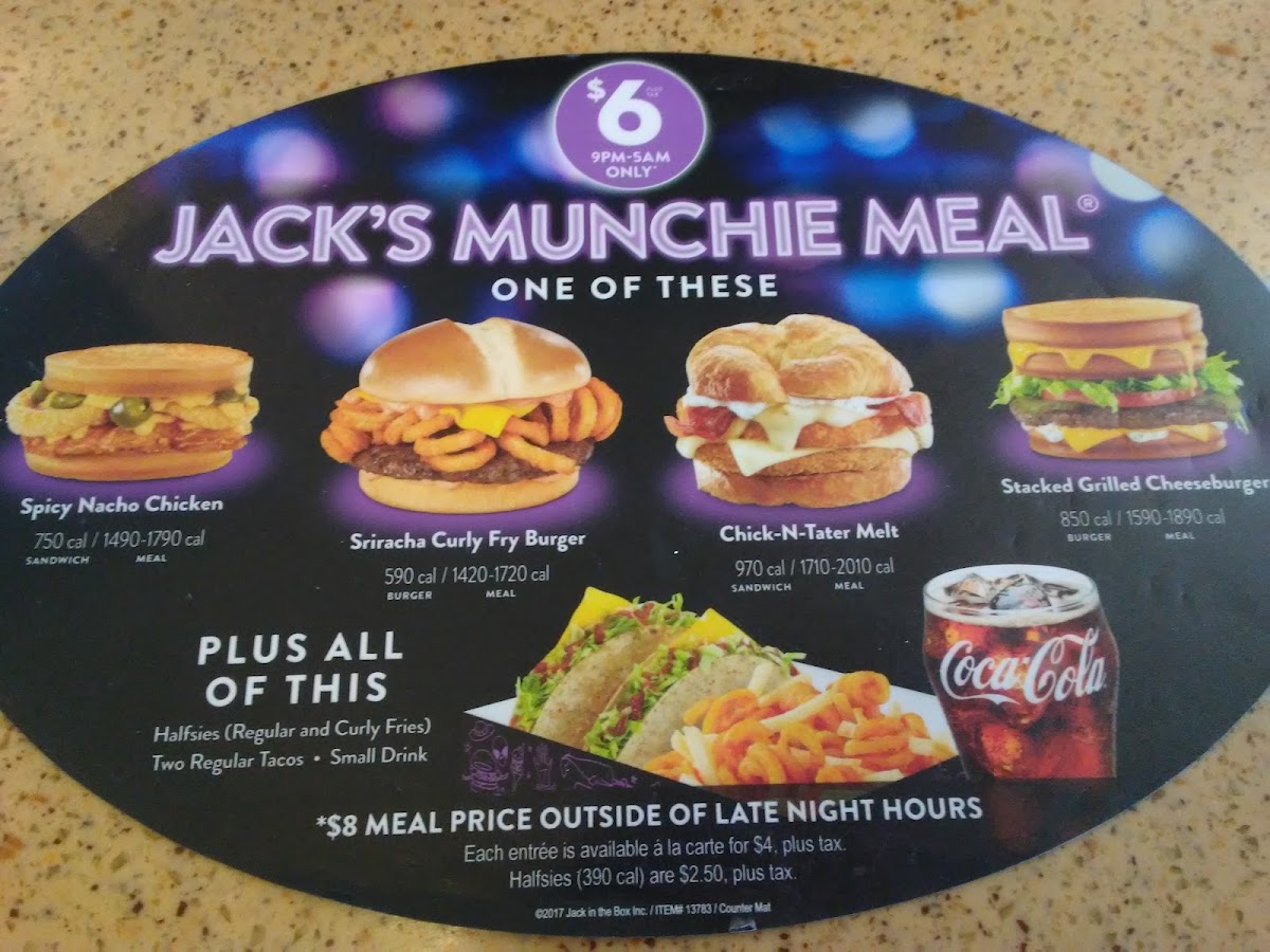 Jack in the Box Photo Menu 10