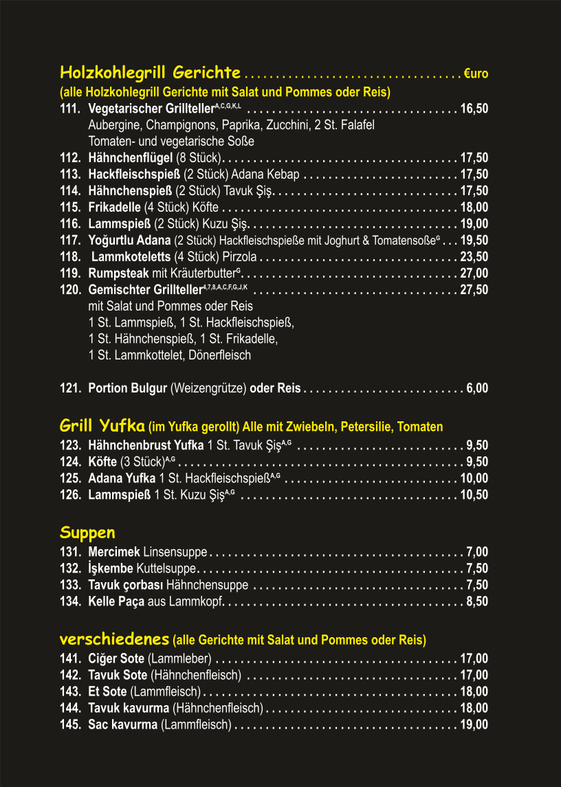 Enfes Grillhaus Photo Menu 1