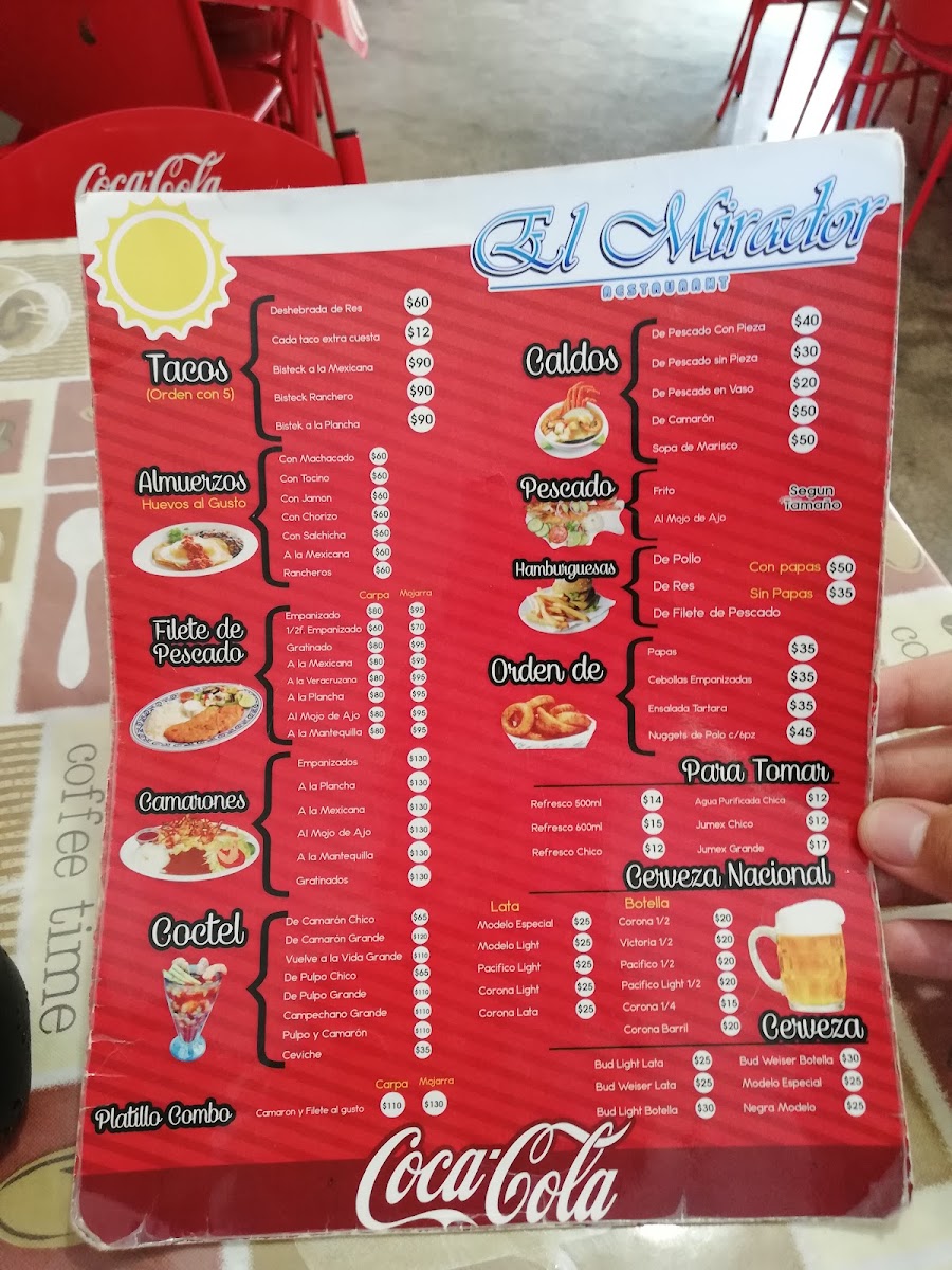 Restaurant 'El Mirador' Photo Menu 3