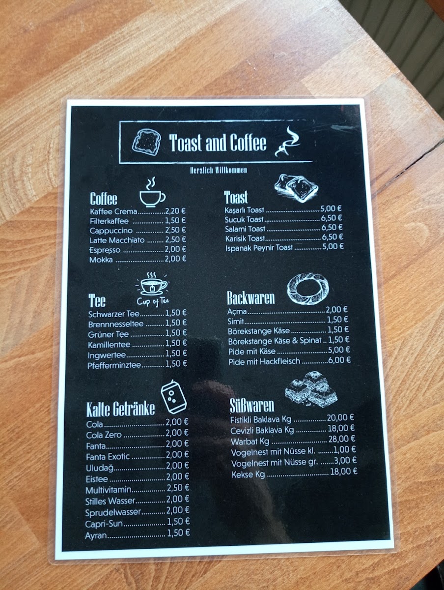 Toast and Coffee Photo Menu 3