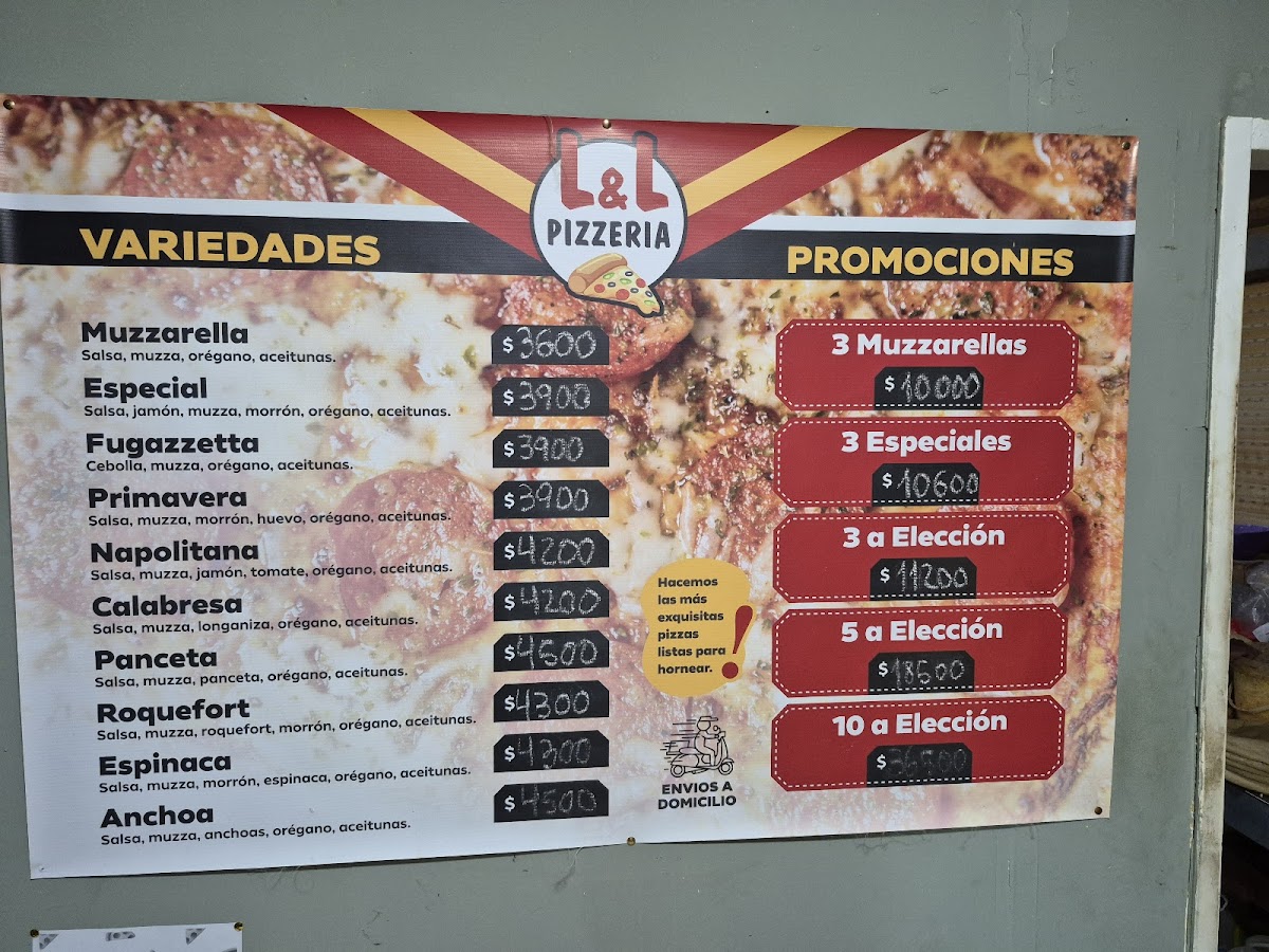 Pizzeria L &l Photo Menu 1