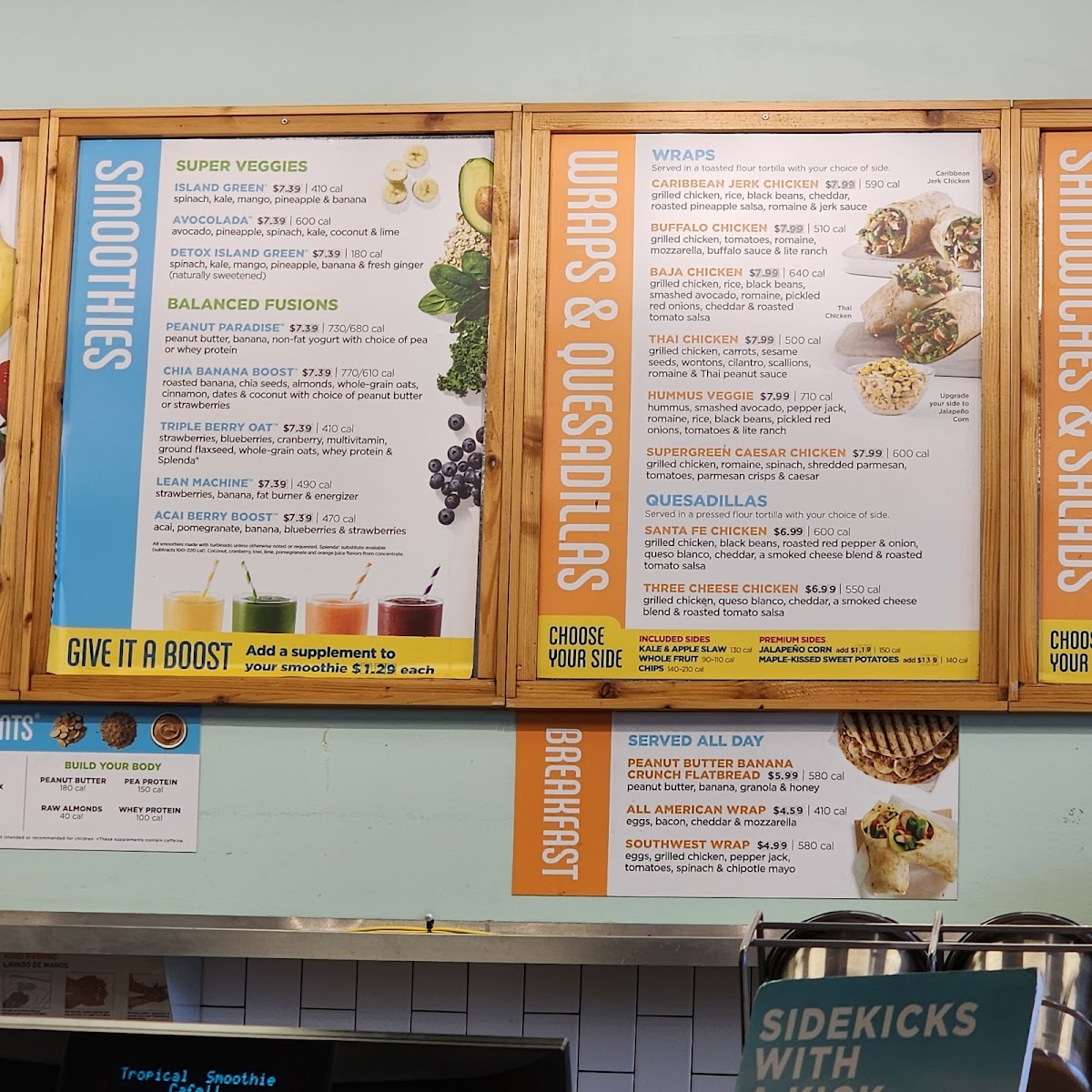 Tropical Smoothie Cafe Photo Menu 3