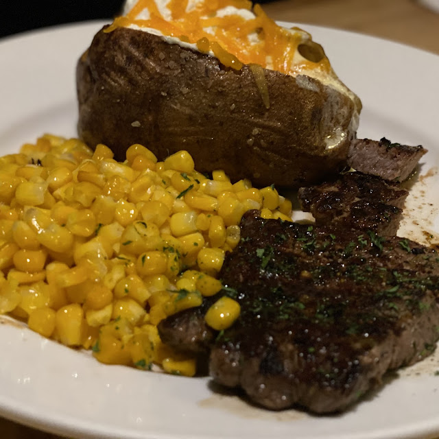 Ribeye Steak Mashed Potatoes and Broccoli Cheddar Casserole