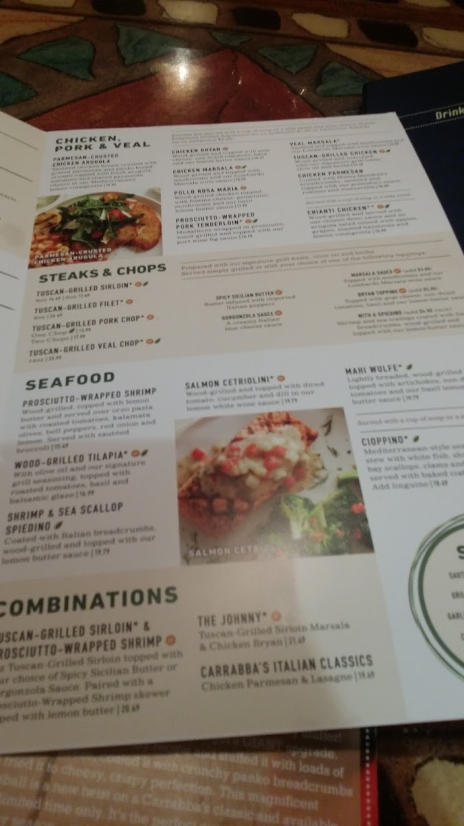 Carrabba's Italian Grill Photo Menu 10
