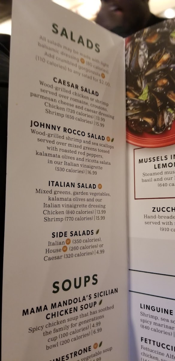 Carrabba's Italian Grill Photo Menu 7