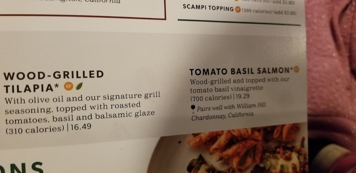 Carrabba's Italian Grill Photo Menu 9