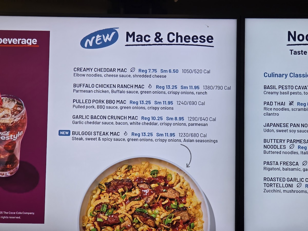 Noodles and Company Photo Menu 1