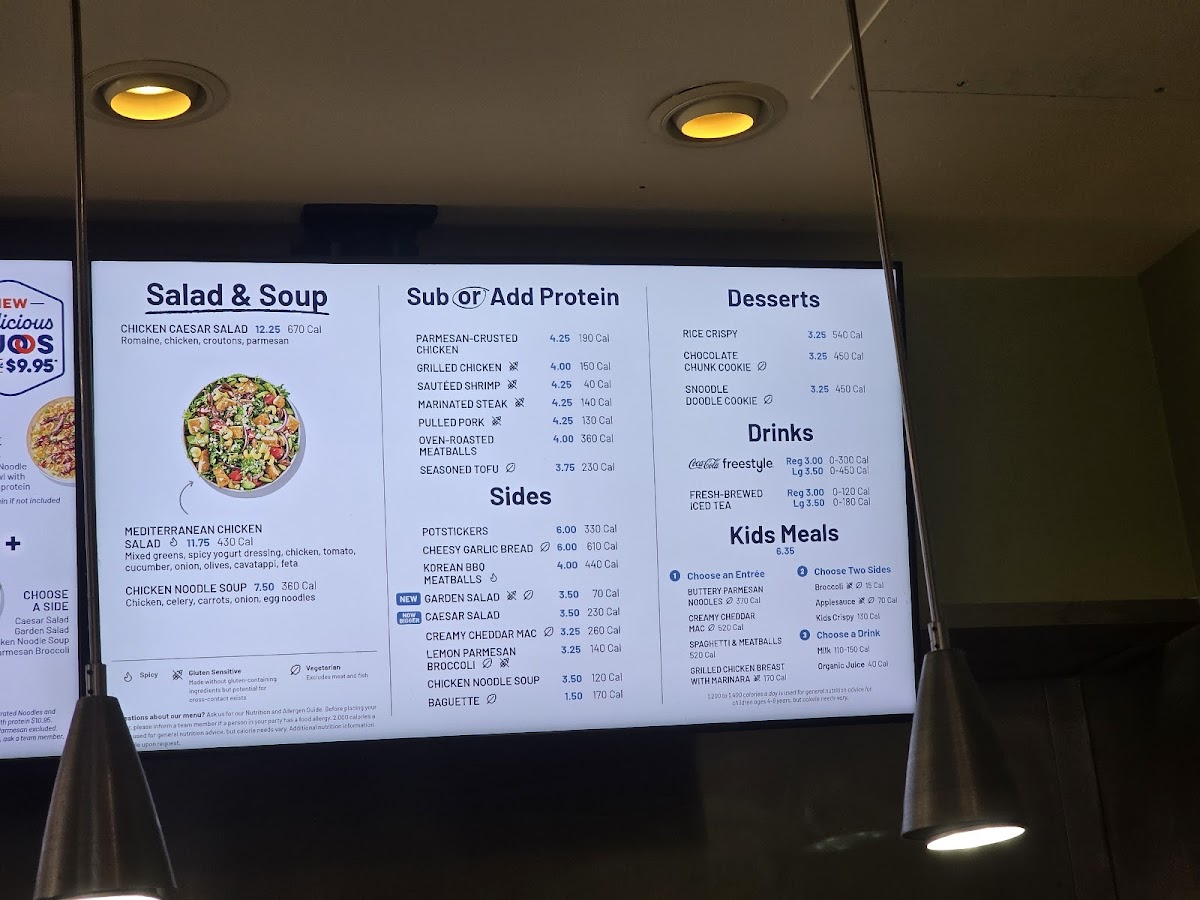 Noodles and Company Photo Menu 2