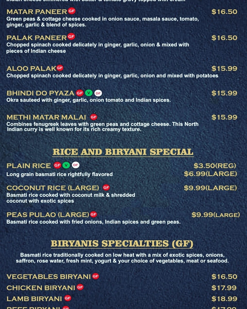 The Masala Culture Photo Menu 3