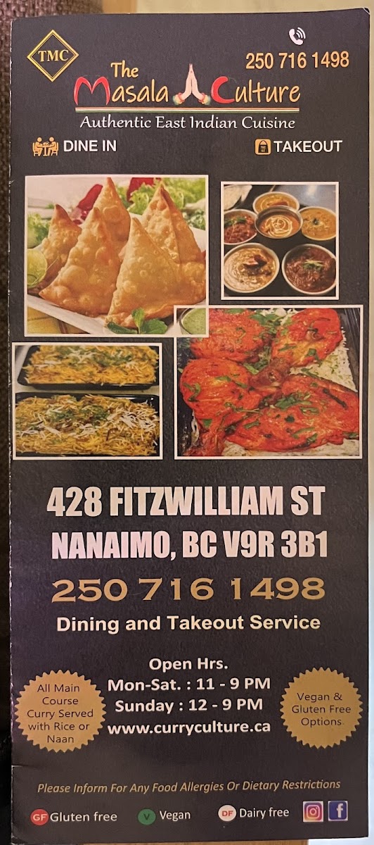 The Masala Culture Photo Menu 7