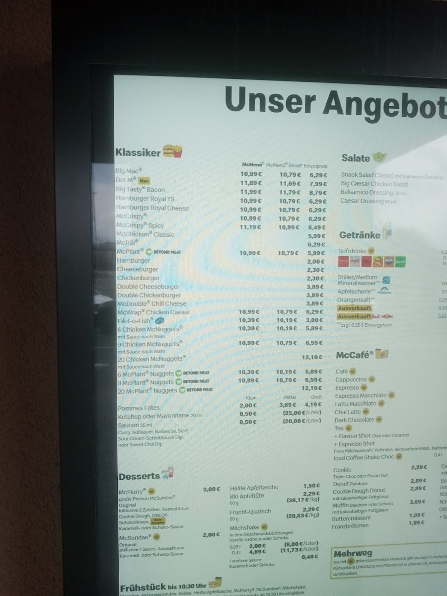 McDonald's Photo Menu 1