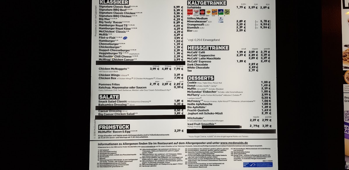 McDonald's Photo Menu 10