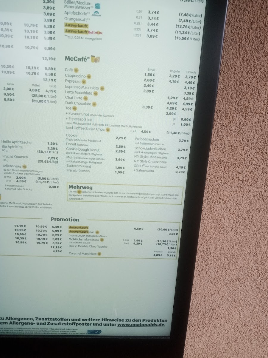 McDonald's Photo Menu 7