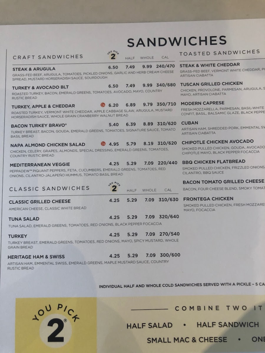 Panera Bread Photo Menu 2