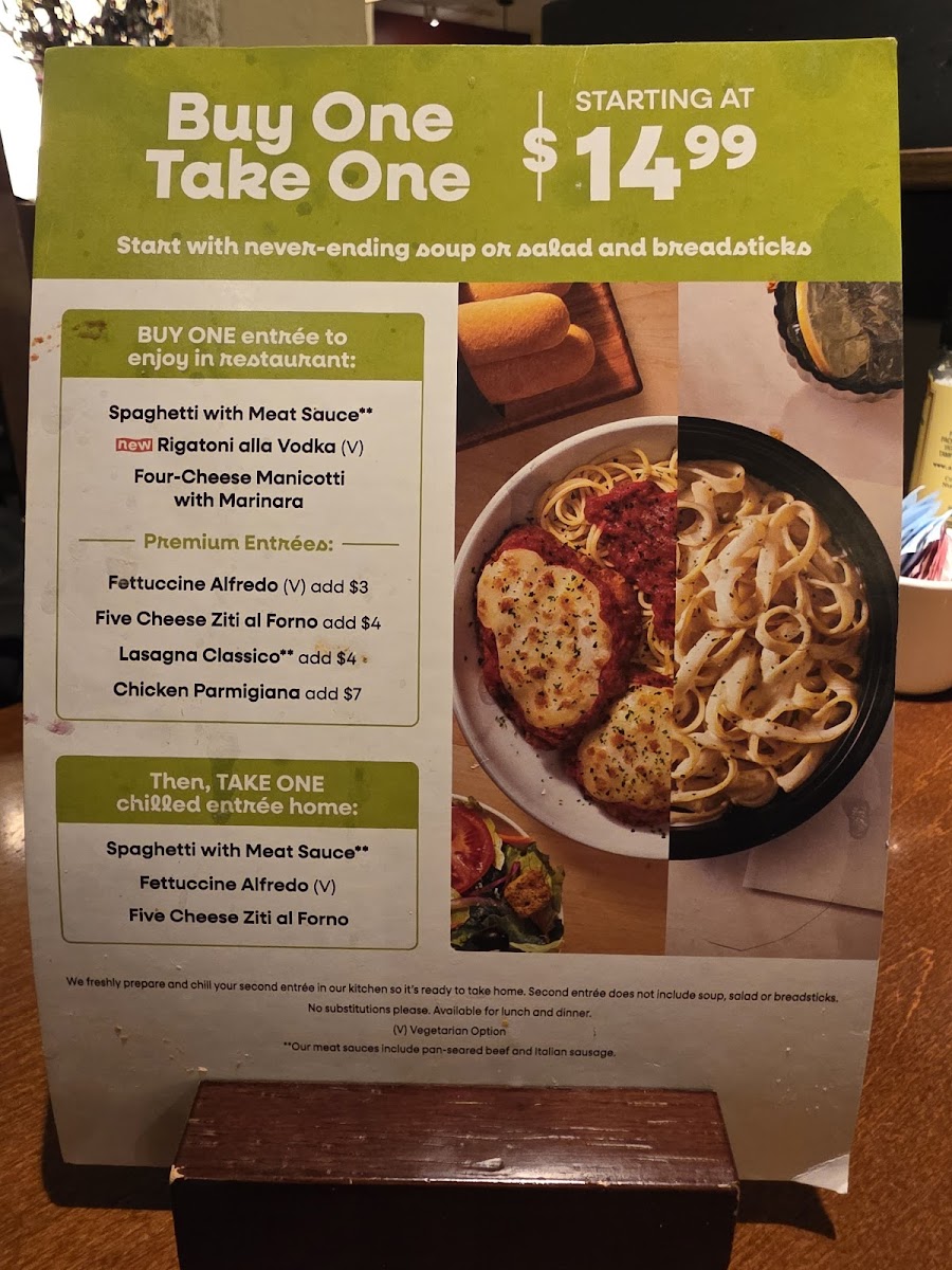 Olive Garden Italian Restaurant Photo Menu 2