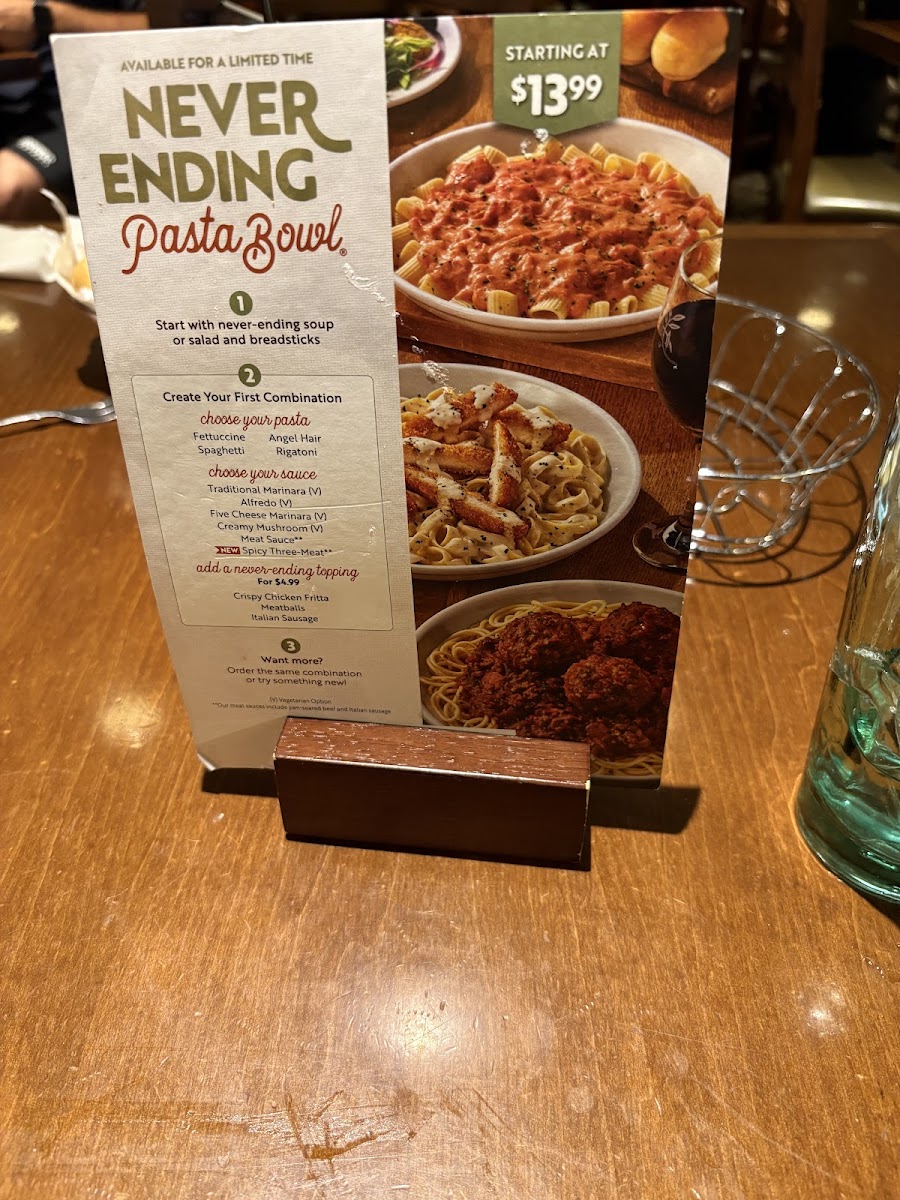 Olive Garden Italian Restaurant Photo Menu 4