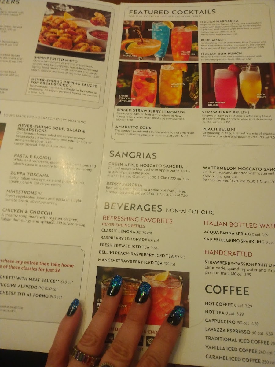 Olive Garden Italian Restaurant Photo Menu 8