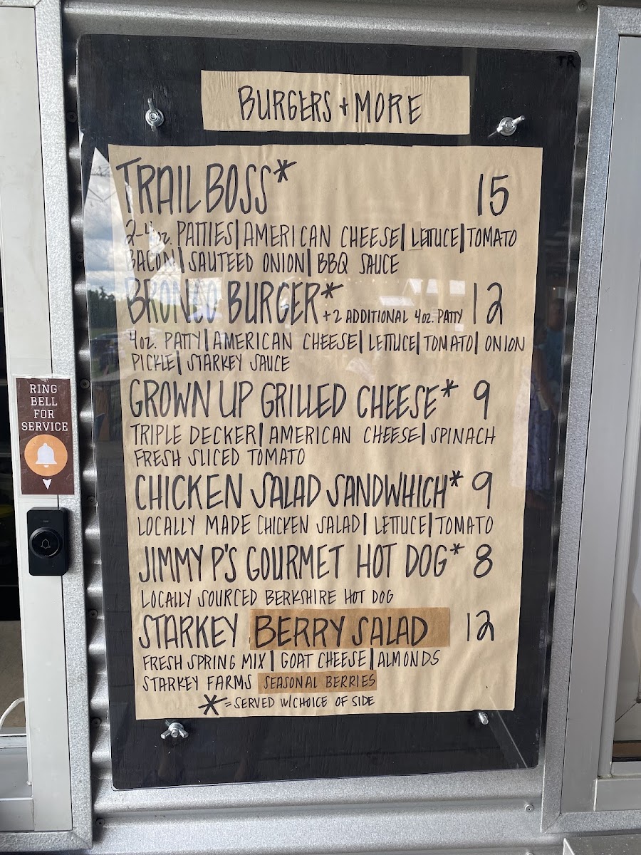 The Trough Photo Menu 2