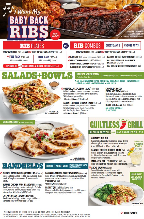 Chili's Grill & Bar Photo Menu 8
