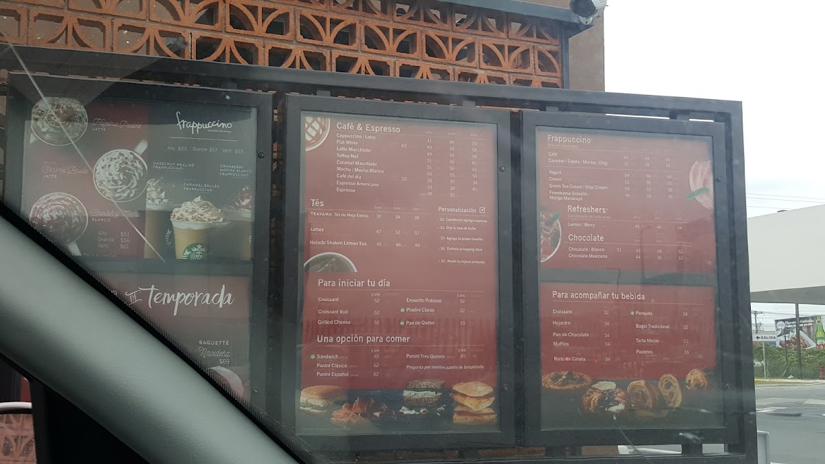 Starbucks Photo Menu 1