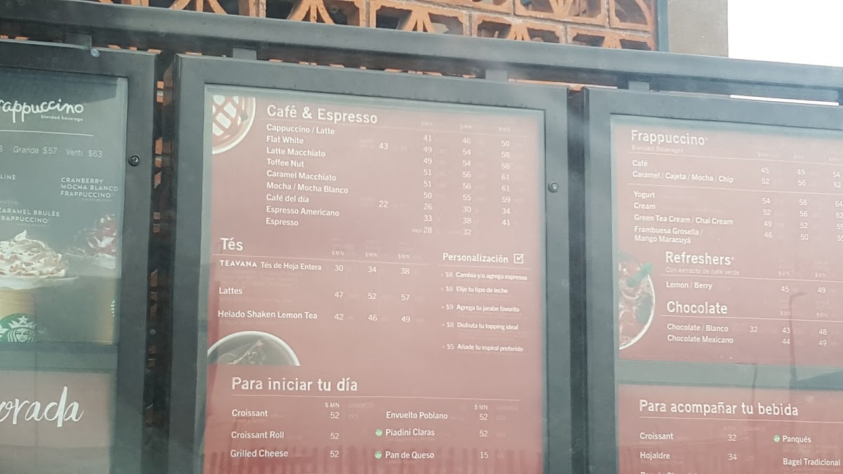 Starbucks Photo Menu 3